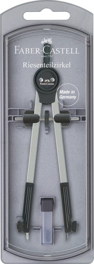 Riesenteilzirkel Schwarz/Silber