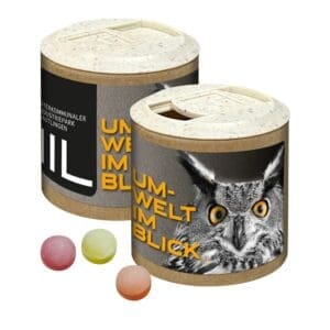 Papier-Werbedose Bären Company Bonbons