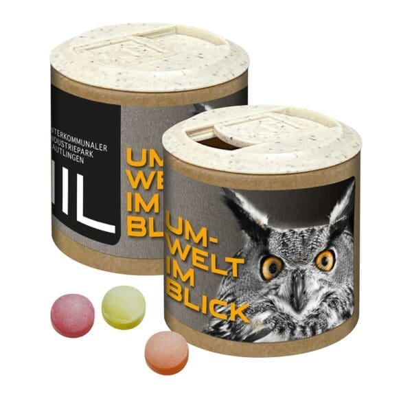 Papier-Werbedose Bären Company Bonbons