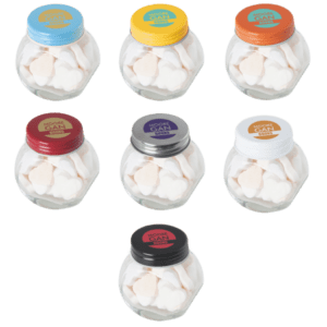 Bonbonglas mini Fruchtherzchen