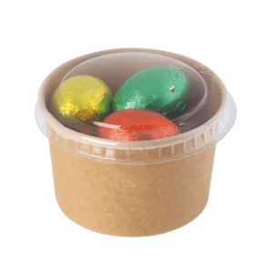 Bonbontopf Kraftkarton mit Deckel 100 ml