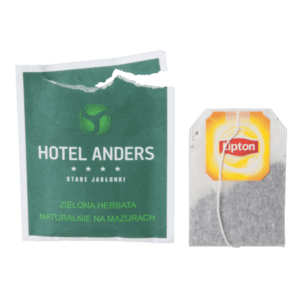 Lipton Teebeutel in Umschlag