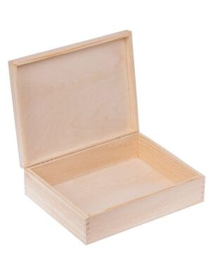 Holzkiste 28x22x8 cm