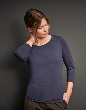 Ladies' 3/4 Sleeve Stretch Tee