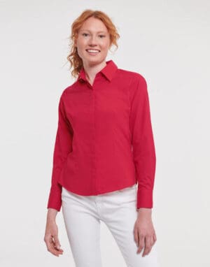 Shirt Ladies' LS Fitted Poplin