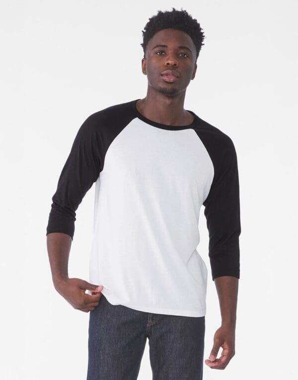 Unisex 3/4 Sleeve Baseball T-Shirt