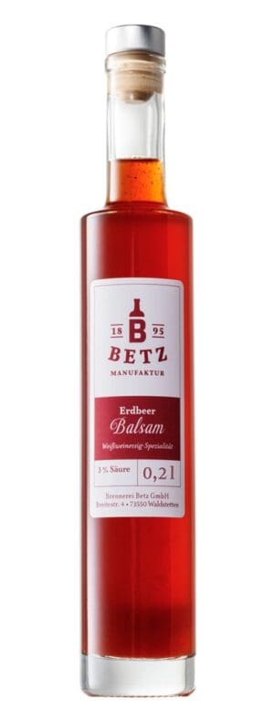 Flasche Atlantis mit Erdbeerbalsam, 3% Säure
