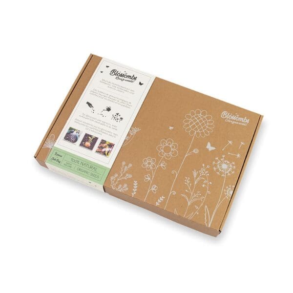 Blossombs Blumenbombe -  Geschenkkarton 9-teilig mit Tasche