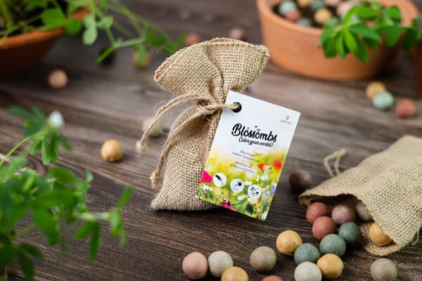 Blossombs Blumenbombe -  Jute-Tasche