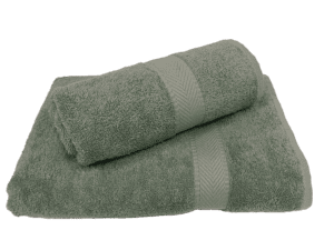 Handtuch-Set Madelief - Großes dick - mineral green