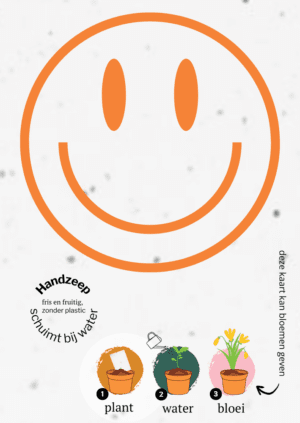 Loofy's Blossom Papierkarte A6 mit Seife