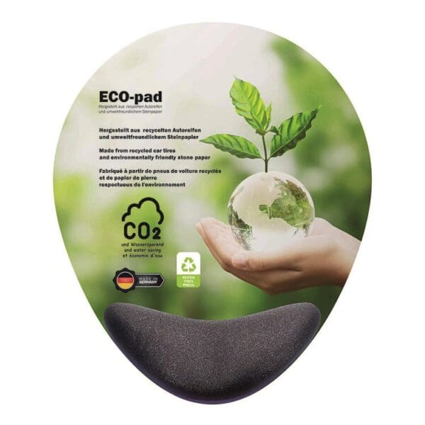 ERGO ECO-pad, Mauspad  200 x 240 mm, ca. 2 mm dick, HB Grau