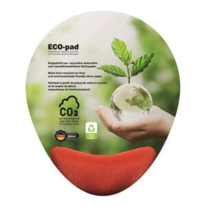 ERGO ECO-pad, Mauspad  200 x 240 mm, ca. 2 mm dick, HB Rot
