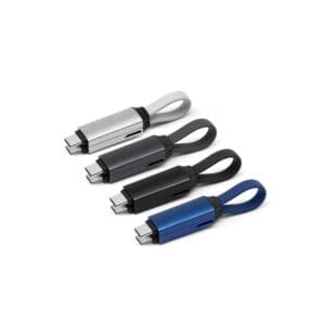 Schlüsselanhänger 2 in 1 Alu Magnetisches Ladekabel