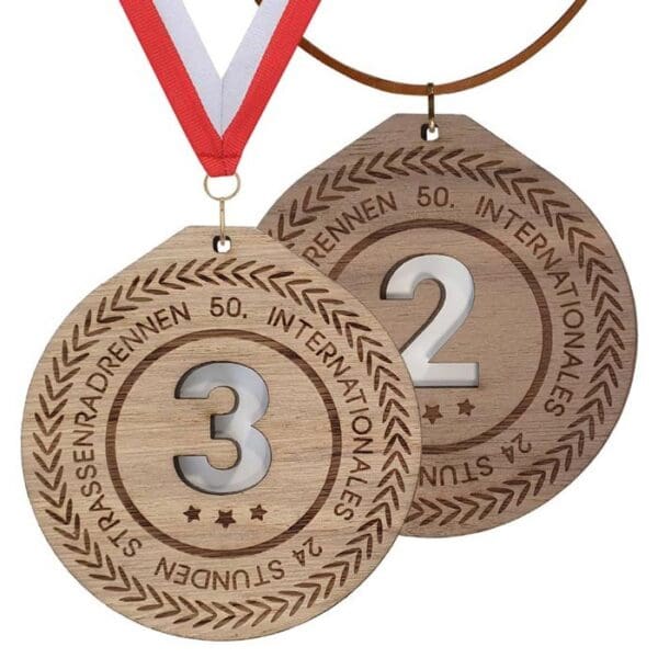 Medaille Holz Lichtblick