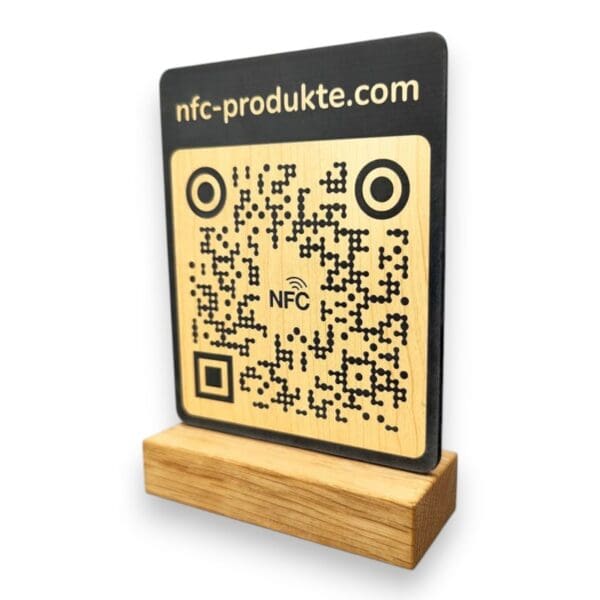 NFC QR Code Aufsteller Touch & Scan Basic
