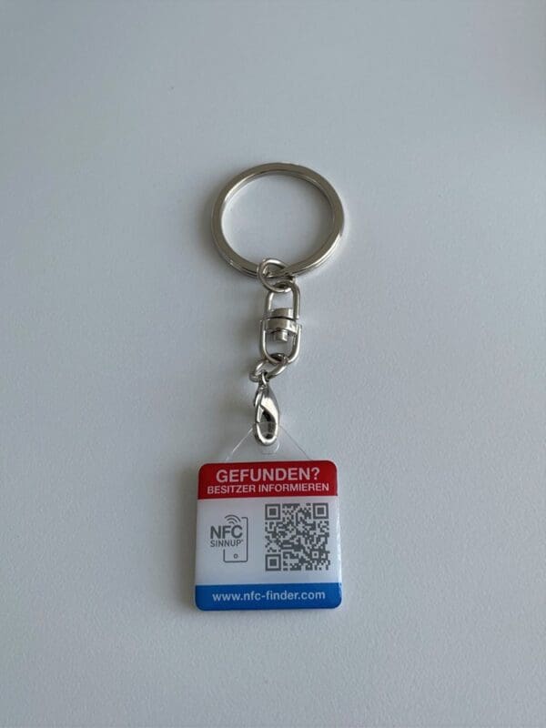 Schlüsselanhänger NFC mit Fundsystem