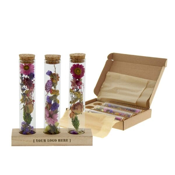 Dried Flowers - Trio tube & wood