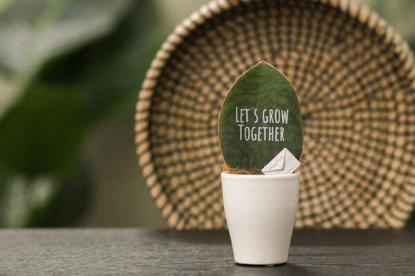 Message Printz® - Baby leaf in Geschenkbox