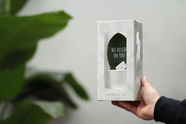 Message Printz® - Baby leaf in Geschenkbox