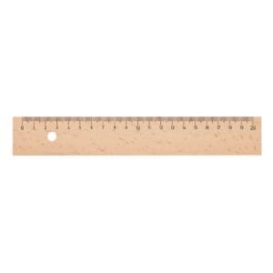 Holzlineal 20cm - unbehandeltes Buchenholz