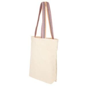 Notting Hill - Canvas-Tasche mit farbigen Henkeln