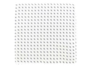 Einstecktuch für Herren aus 100% Seide - Elegantes Tuch für Anzug oder Sakko - Einstecktücher - 25 x 25 cm - weiß grau