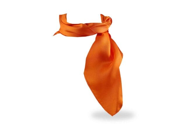 Halstuch Seidentuch Bandana in 100% Twill Seide für Damen - Halstuchgröße: 55 x 55 cm - orange