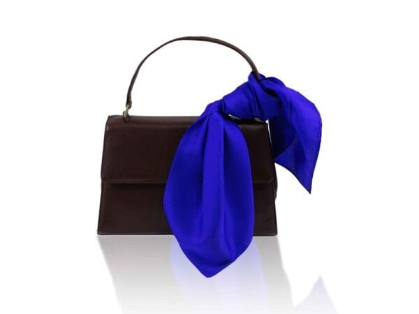 Halstuch Seidentuch Bandana in 100% Twill Seide für Damen - Halstuchgröße: 55 x 55 cm - royalblau
