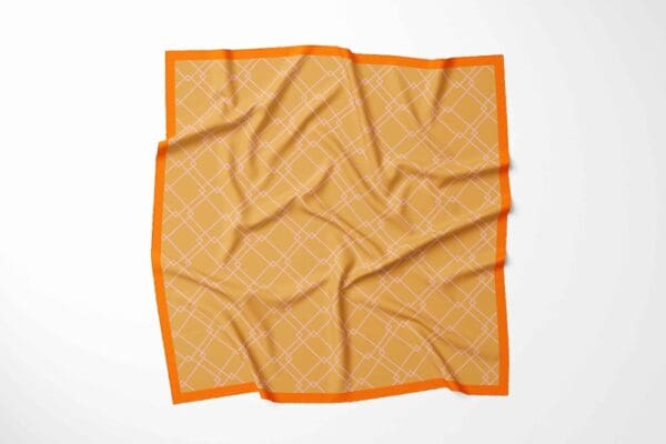 Halstücher aus 100% Mikrofaser Idealgröße 60 x 60 für Corporate Look - Orange Lachs