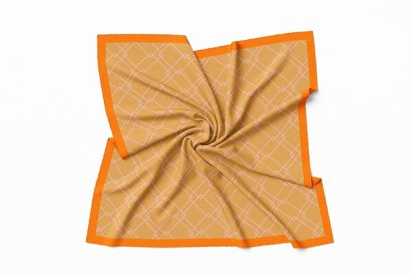 Halstücher aus 100% Mikrofaser Idealgröße 60 x 60 für Corporate Look - Orange Lachs