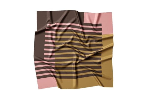 Halstücher aus 100% Mikrofaser Idealgröße 60 x 60 für Corporate Look - Rosa Beige