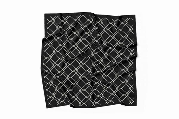 Halstücher aus 100% Mikrofaser Idealgröße 60 x 60 für Corporate Look - Schwarz Weiß