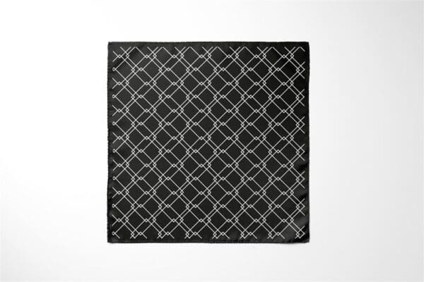 Halstücher aus 100% Mikrofaser Idealgröße 60 x 60 für Corporate Look - Schwarz Weiß