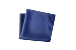 Herren Einstecktuch aus Satin - Einstecktuch uni Einstecktücher in Größe 30 x 30 cm - 100% Mikrofaser - Royalblau