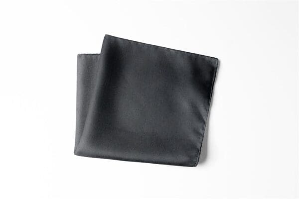 Herren Einstecktuch aus Satin - Einstecktuch uni Einstecktücher in Größe 30 x 30 cm - 100% Mikrofaser - anthrazit
