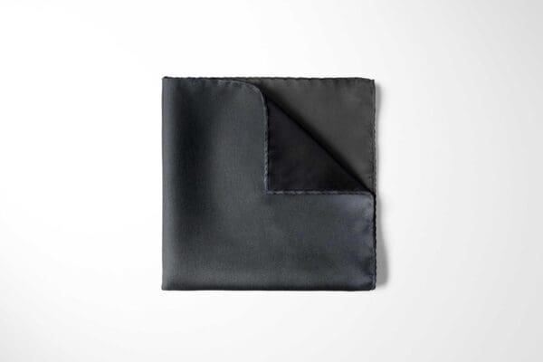 Herren Einstecktuch aus Satin - Einstecktuch uni Einstecktücher in Größe 30 x 30 cm - 100% Mikrofaser - anthrazit
