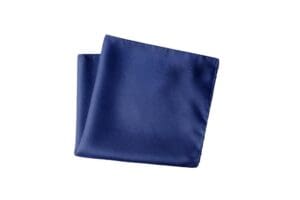 Herren Einstecktuch aus Satin - Einstecktuch uni Einstecktücher in Größe 30 x 30 cm - 100% Mikrofaser - dunkelblau