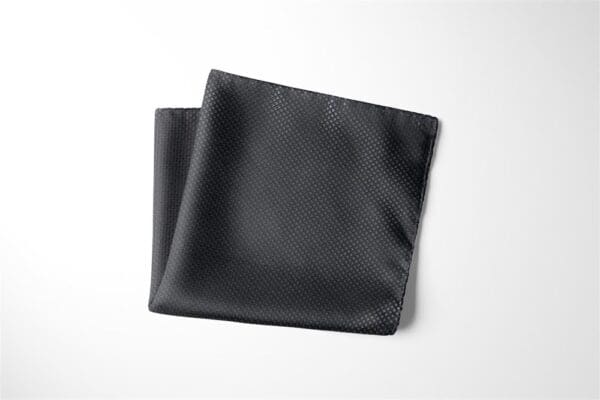 Herren Einstecktuch mit Karo Design , Einstecktücher in Größe 30 x 30 - 100% Mikrofaser - anthrazit