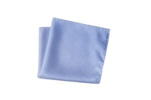 Herren Einstecktuch mit Karo Design , Einstecktücher in Größe 30 x 30 - 100% Mikrofaser - hellblau
