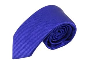 Krawatte für Herren aus 100% Seide - handgefertigt in Italien - 150 x 7 cm - royalblau