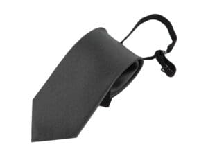 Krawatte mit Gummizug - Sicherheitskrawatte - Bereits gebundene Krawatten im Satin Finish - 51 x 7 cm - anthrazit