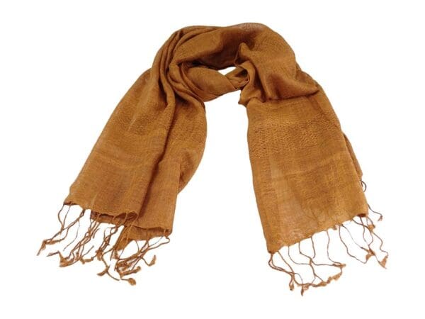 Pashmina Schal Damen, Kaschmir Feeling - Stolen Schultertuch für Frauen, Größe:  70 x 180 cm - orange Kupfer