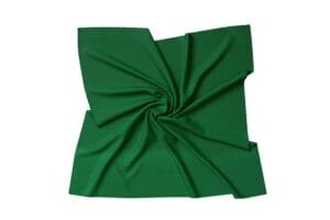 Seidentuch Bandana für Damen - Edel und chic als Halstuch verwendbar - 55 x 55 cm - dunkelgrün