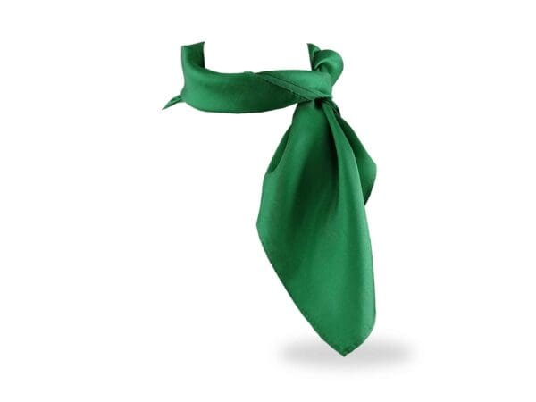Seidentuch Bandana für Damen - Edel und chic als Halstuch verwendbar - 55 x 55 cm - dunkelgrün