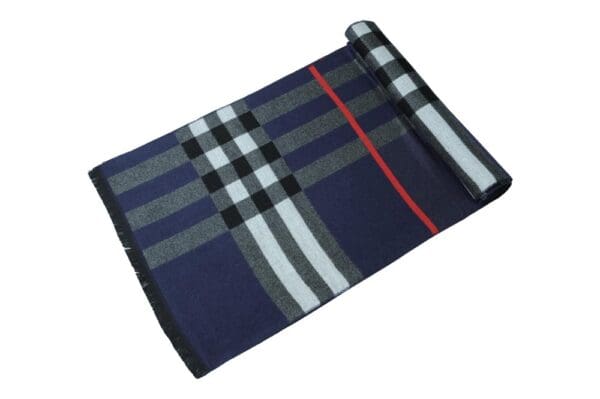 Winterschal für Damen und Herren - Flauschiger Winterschal für Herbst und Winter - Kaschmir feeling - 30 x 180 cm - Grau Blau Beige Rot