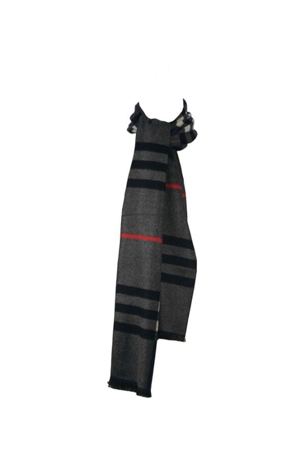 Winterschal für Damen und Herren - Flauschiger Winterschal für Herbst und Winter - Kaschmir feeling - 30 x 180 cm - Grau Blau Beige Rot