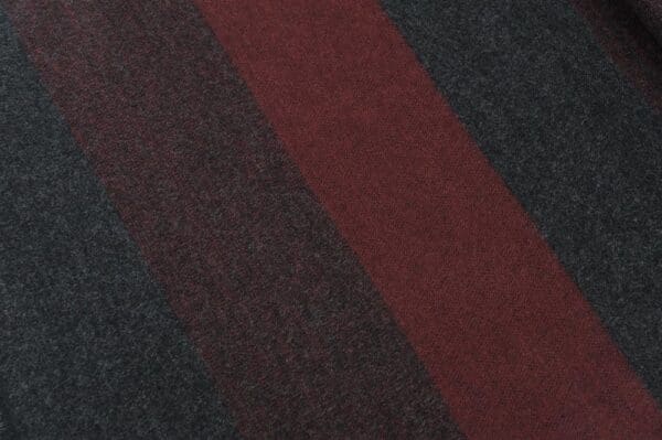 Winterschal für Damen und Herren - Flauschiger Winterschal für Herbst und Winter - Kaschmir feeling - 30 x 180 cm - Grau Rot