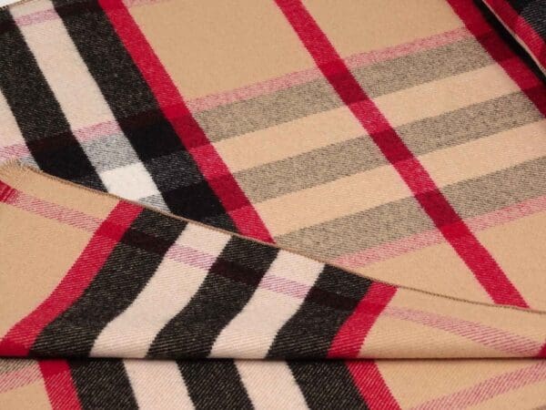 Winterschal unisex aus 100% gebrushter Seide, Seidenschal für Damen und Herren - Schal für Herbst und Winter - Größe 30 x 180 cm - Beige Braun