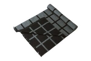 Winterschal unisex aus 100% gebrushter Seide, Seidenschal für Damen und Herren - Schal für Herbst und Winter - Größe 30 x 180 cm - Schwarz Grau Karo